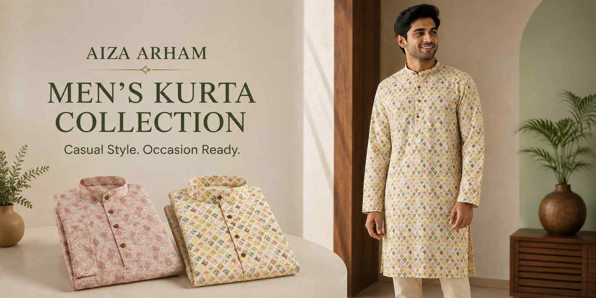 AIZA ARHAM Men’s Kurtas
