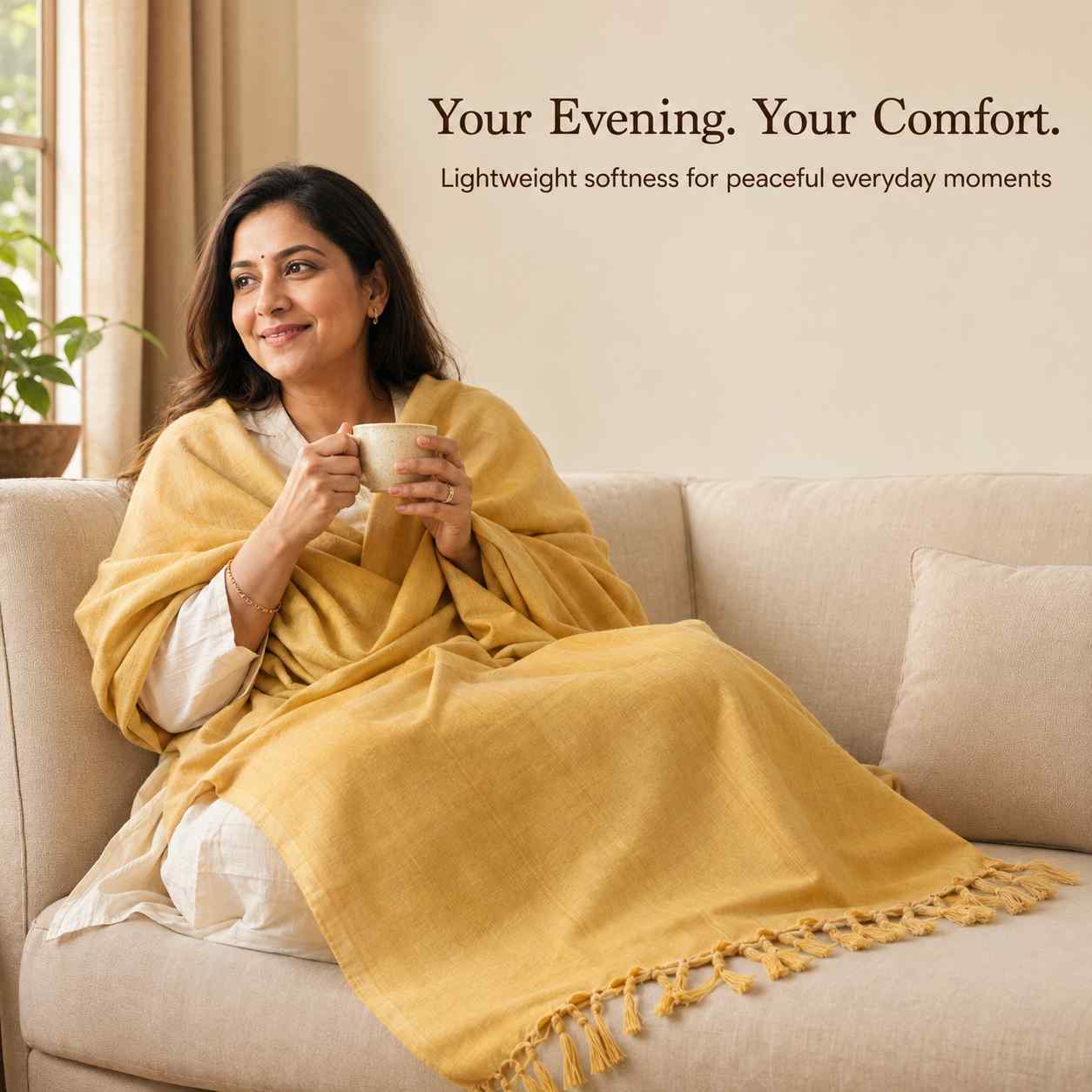 Lightweight | Authentic Bhagalpuri Dull Chadar – Lightweight Pure Cotton AC & Travel Blanket - Classic ( 94×50 in )
