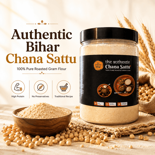 Authentic Bihar Chana Sattu | Traditional Roasted Gram Flour | High Protein Natural Superfood