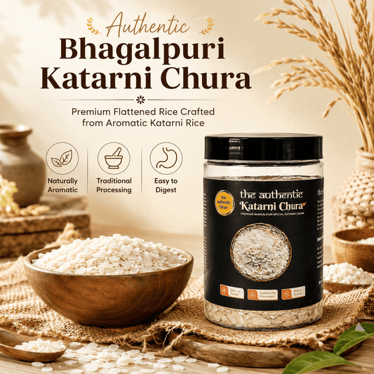 The Authentic Bhagalpuri Katarni Chura | Premium Katarni Rice Poha | Traditional Flattened Rice from Bihar