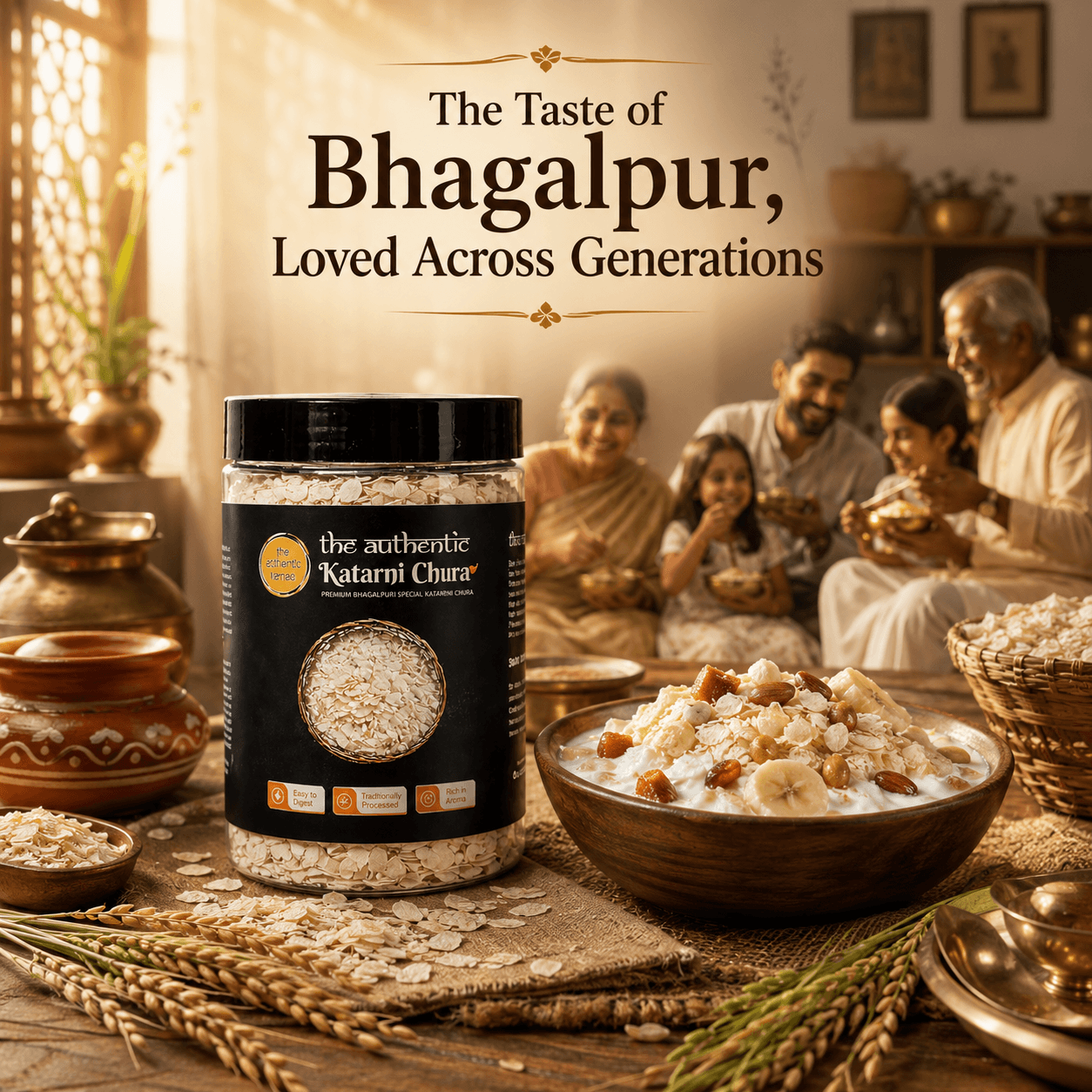 The Authentic Bhagalpuri Katarni Chura | Premium Katarni Rice Poha | Traditional Flattened Rice from Bihar