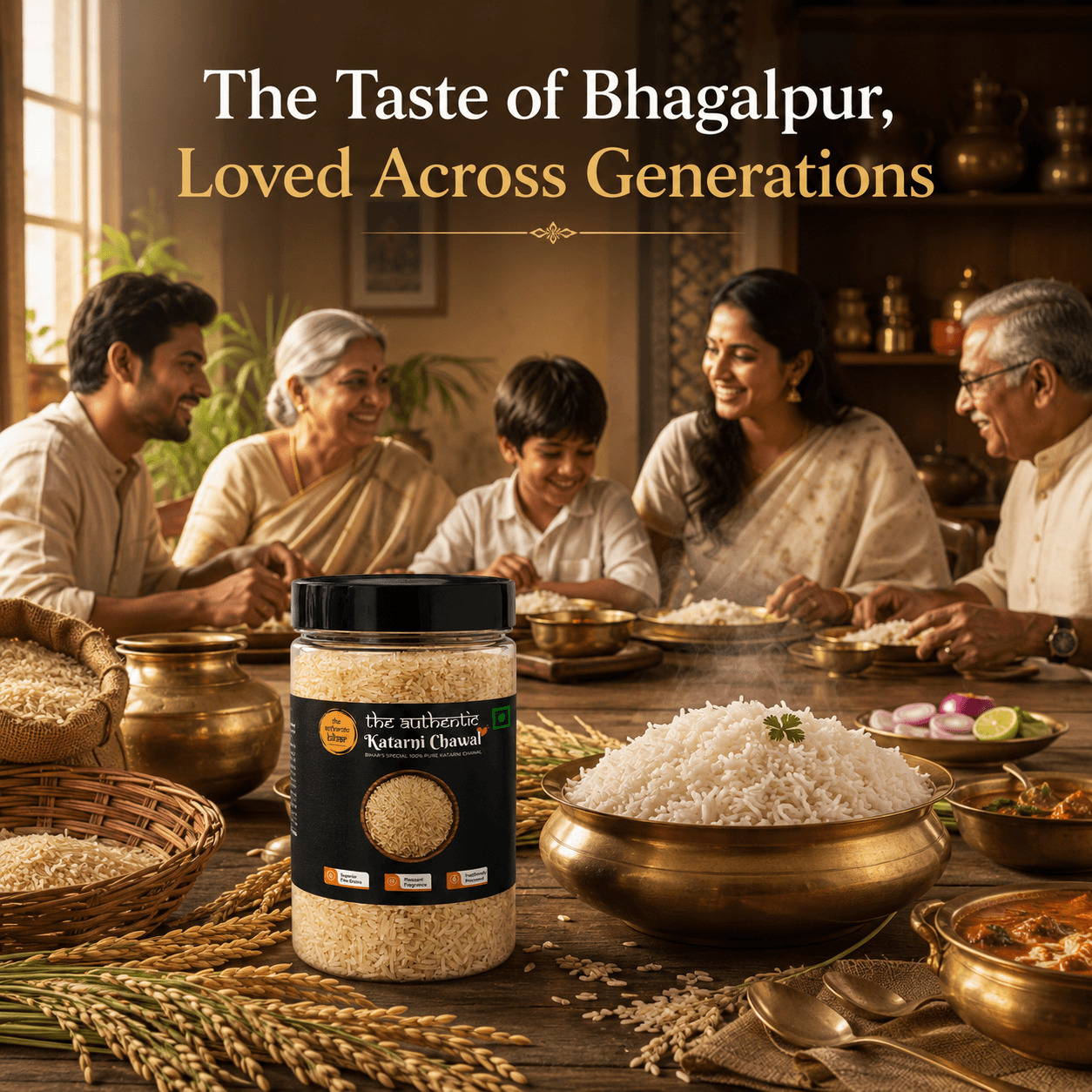 The Authentic Bihar Premium Bhagalpuri Katarni Chawal – Naturally Aromatic Fine Grain Rice