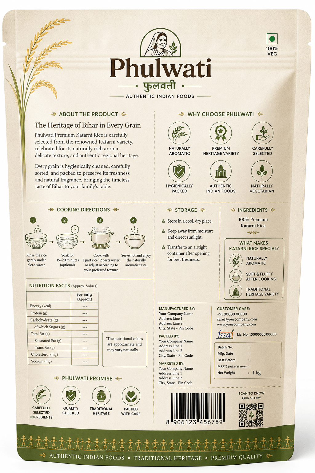 Phulwati Premium Katarni Rice | Naturally Aromatic Heritage Rice from Bihar
