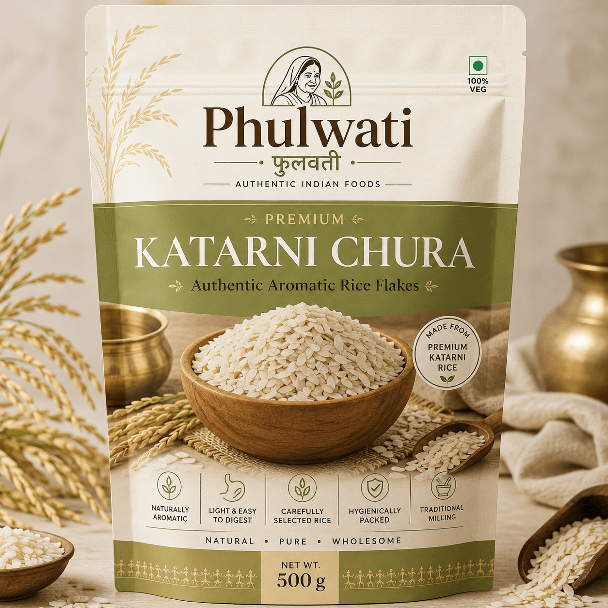 Phulwati Premium Katarni Chura – Authentic Aromatic Rice Flakes