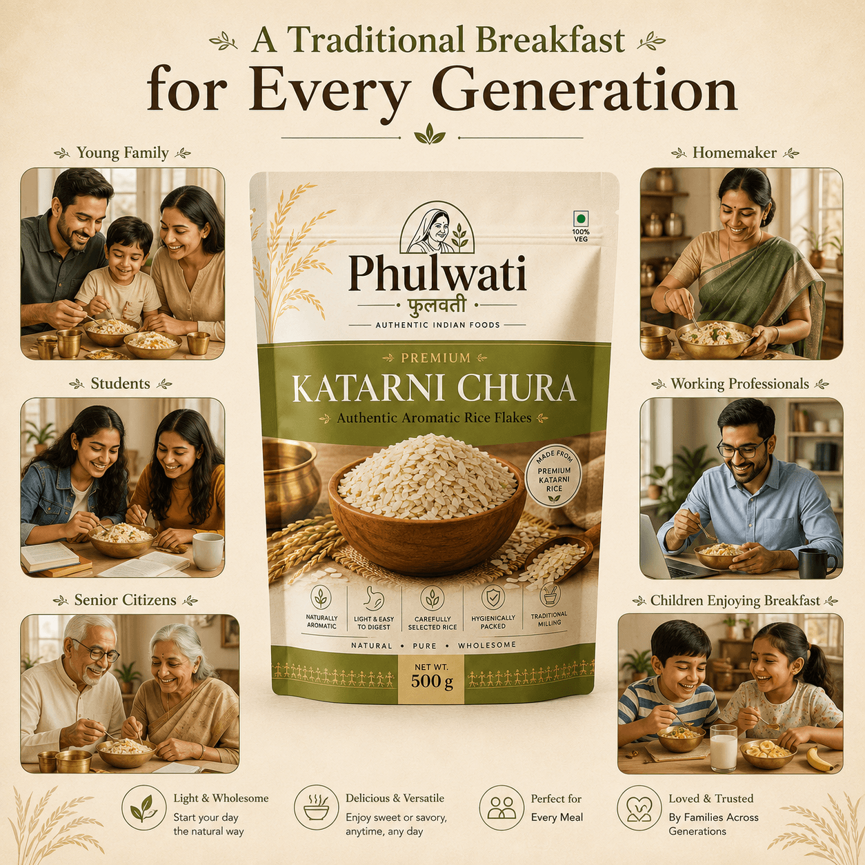 Phulwati Premium Katarni Chura – Authentic Aromatic Rice Flakes