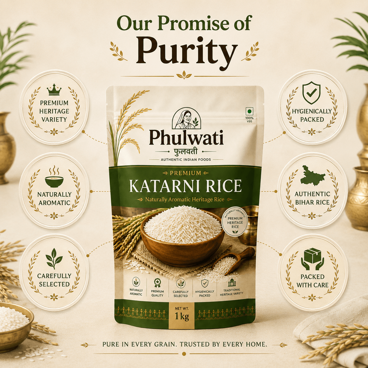 Phulwati Premium Katarni Rice | Naturally Aromatic Heritage Rice from Bihar