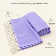 Authentic 3D Bhagalpuri Dull Chadar – Lightweight Pure Cotton AC & Travel Blanket - Premium ( 100×52 in )