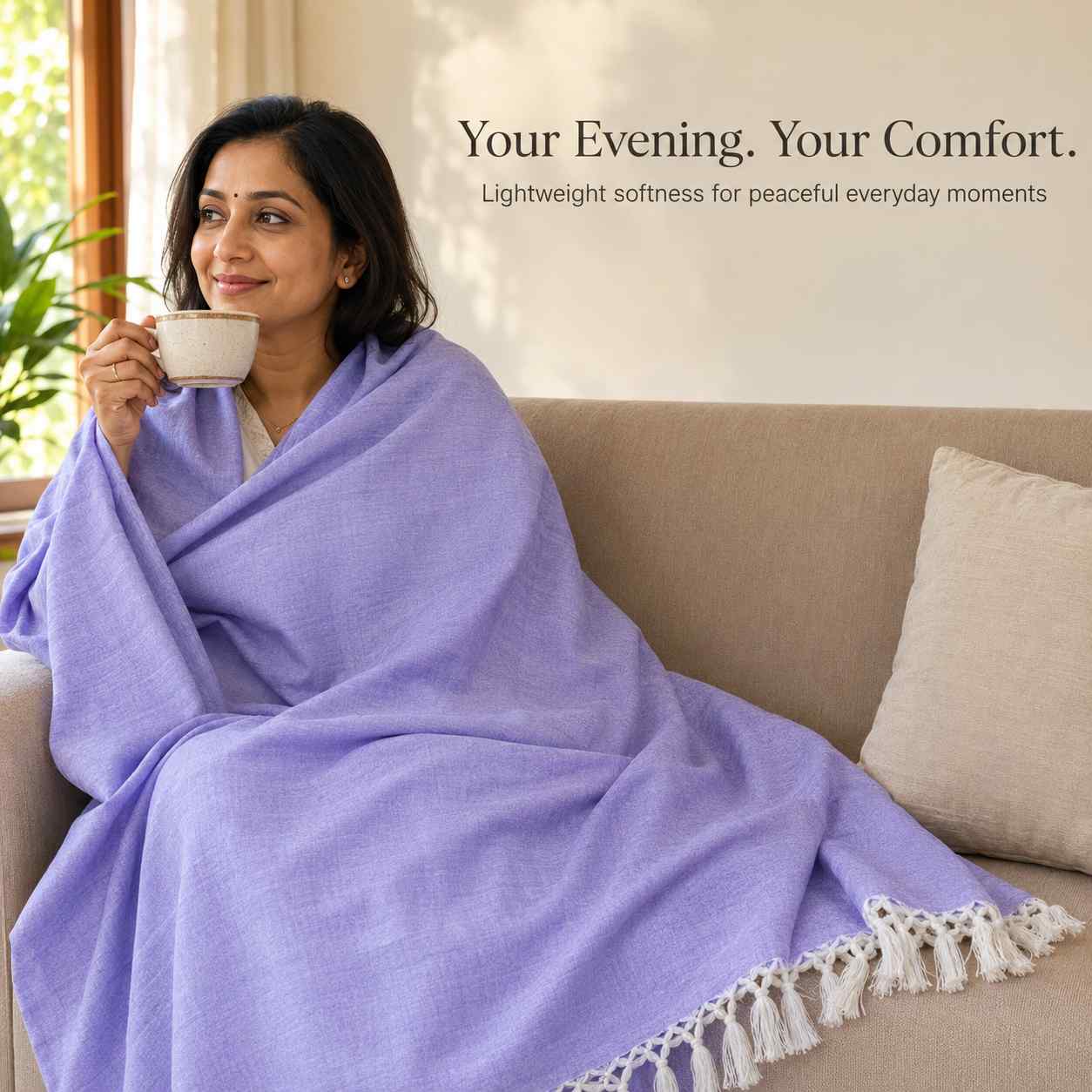 Authentic 3D Bhagalpuri Dull Chadar – Lightweight Pure Cotton AC & Travel Blanket - Premium ( 100×52 in )