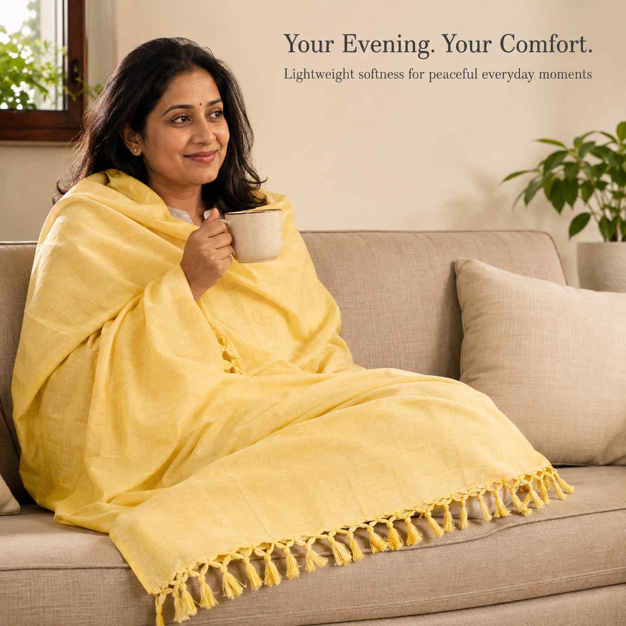 Authentic 3D Bhagalpuri Dull Chadar – Lightweight Pure Cotton AC & Travel Blanket - Premium ( 100×52 in )