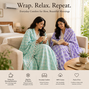 3D Bhagalpuri Dull Chadar – Premium Pack of 2 (100×52 in)